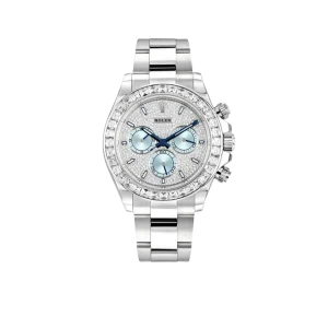 Rolex Daytona Diamond Pave Dial Platinum Watch 116576TBR