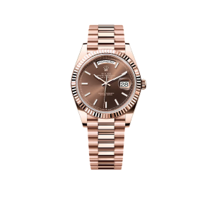Rolex Day-Date 40mm Rose Gold Chocolate Dial m228235-0053