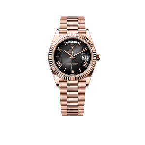 Rolex Day-Date 40mm 18K Everose Gold with Slate Ombre Dial 228235