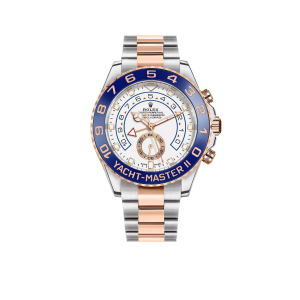 Rolex Yachtmaster II 44mm Steel Rose Gold Mens Watch 116681