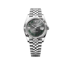 Rolex Datejust 41mm 126334 'Wimbledon' Stainless Steel Slate Dial Oyster