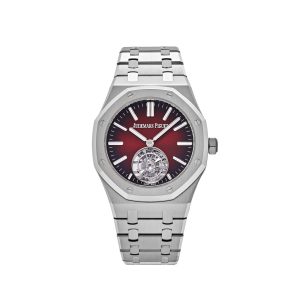 Audemars Piguet Royal Oak 26730ST.OO.1320ST.05 Selfwinding Flying Tourbillon Red Burgundy Stainless Steel