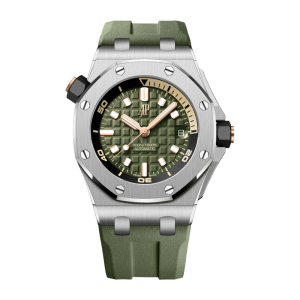 Audemars Piguet Royal Oak Offshore 15720ST.OO.A052CA.01 Diver Stainless Steel Khaki Green Dial