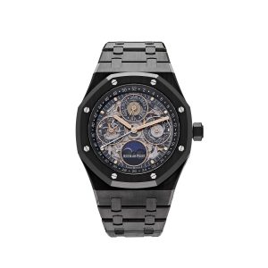 Audemars Piguet Royal Oak Perpetual Calendar 26585CE.OO.1225CE.01 Openworked Black Ceramic