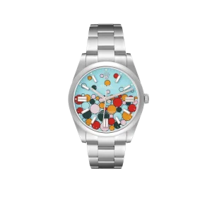 Rolex Oyster Perpetual 41mm Celebration Dial Steel Mens Watch 124300