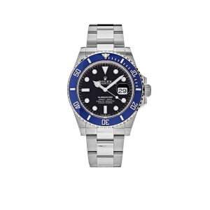 Rolex Submariner 41mm Cookie Monster Blue Ceramic Bezel White Gold Mens Watch 126619