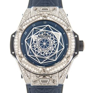 Big Bang Automatic Diamond Blue Dial Unisex Watch