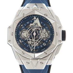 Big Bang Sang Bleu II Titanium Chronograph Automatic Blue Dial Men's Watch