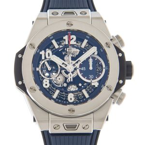Big Bang Unico Titanium Chronograph Automatic Blue Dial Men's Watch