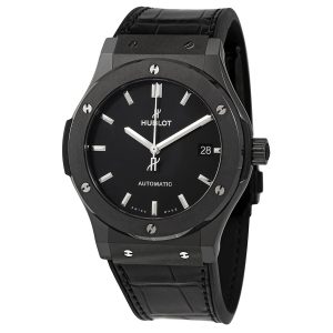 Classic Fusion Automatic Leather Black Dial Men's Watch