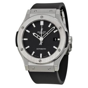 Classic Fusion Black Dial Black Rubber Men's Watch