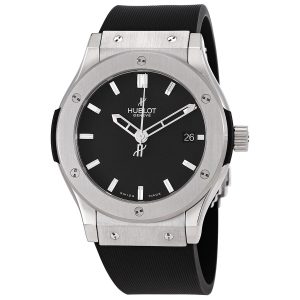 Classic Fusion Black Dial Black Rubber Strap Men's Watch