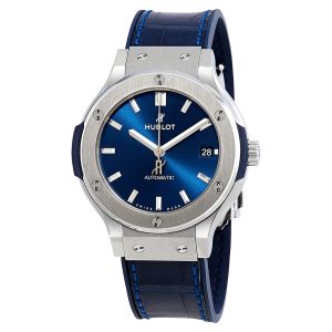 Classic Fusion Automatic Blue Sunray Dial Titanium 38mm Men's Watch