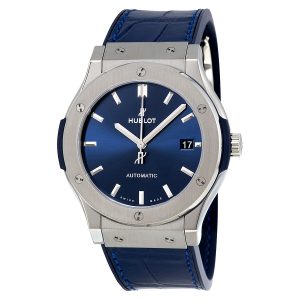 Classic Fusion Automatic Blue Sunray Dial Titanium Men's Watch