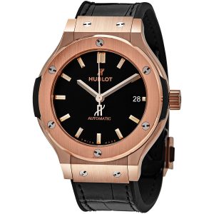 Classic Fusion Mat 18kt Rose Gold Black Dial Automatic Men's Watch