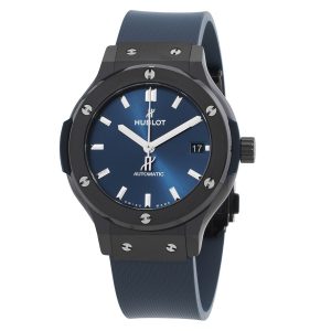 Classic Fusion Satin-finished Blue Sunray Dial Automatic Men's Watch