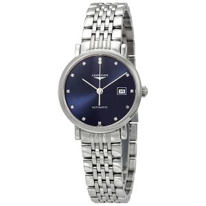 Elegant Automatic Diamond Blue Dial Ladies Watch