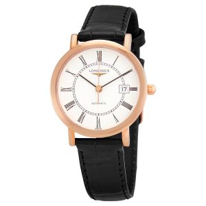 Elegant Automatic White Dial Ladies Watch