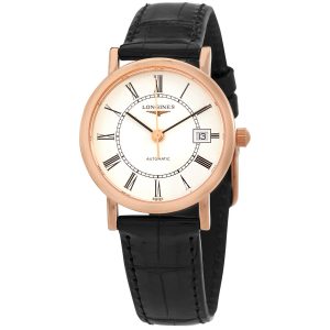 Elegant Automatic White Dial Ladies Watch