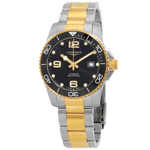 HydroConquest Automatic Black Dial Men's Watch