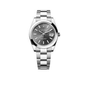 Rolex Datejust Oyster 41 mm Oystersteel Grey Dial 126300-0007