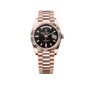 Rolex Day Date President 40 mm Everose Gold Eisenkiesel Diamond Dial 228235