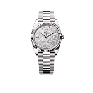 Rolex Day-Date 40 228239 White Gold Meteorite Diamond Dial