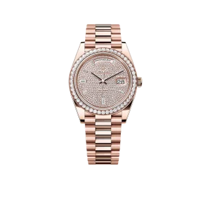 Rolex Day-Date 40 228345RBR Rose Gold Diamond Dial Diamond Bezel New 228345rbr-0002