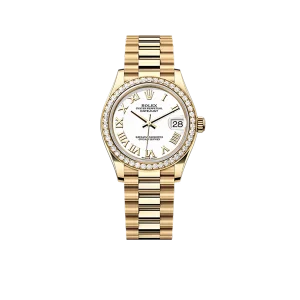 Rolex Datejust 31mm White Dial, 18kt Yellow Gold 278288