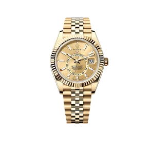 Rolex Sky-Dweller 42mm Oyster Yellow Gold 336938 Champagne-colour