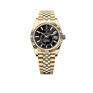 Rolex Sky-Dweller 42mm Oyster Yellow Gold 336938 Bright Black
