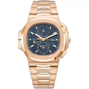 Patek Philippe Nautilus 5990/1R Travel Time Chronograph 2022 Blue Dial