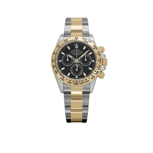 Rolex Daytona 40mm Yellow Gold Stainless Steel Black Dial 116503