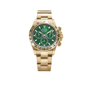 Rolex Daytona 40mm Yellow Gold John Mayer Green Dial Mens Watch 116508