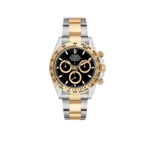 Rolex Daytona 40mm Steel Yellow Gold Black Dial Mens Watch 126503