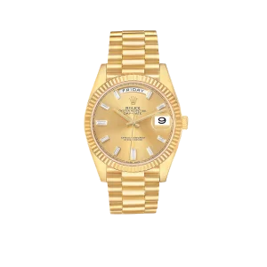 Rolex President Day-Date 40mm Yellow Gold Diamond Mens Watch 228238