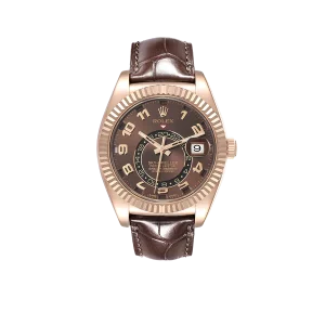 Rolex Sky-Dweller 42mm  Everose Chocolate Brown Dial Rose Gold Watch 326135