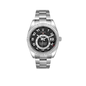 Rolex Sky-Dweller 42mm White Gold Black Dial Mens Watch 326939