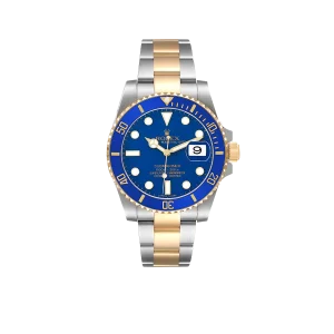 Rolex Submariner 40mm Steel Yellow Gold Blue Dial Bezel Mens Watch 116613