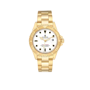 Rolex Yachtmaster 40mm Yellow Gold White Dial Mens Watch 16628