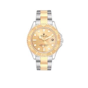 Rolex Yachtmaster 40mm Steel Yellow Gold Champagne Dial Mens Watch 16623