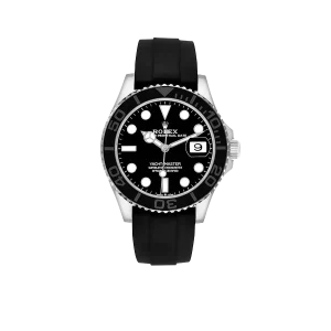 Rolex Yachtmaster 42mm White Gold Oysterflex Bracelet Mens Watch 226659