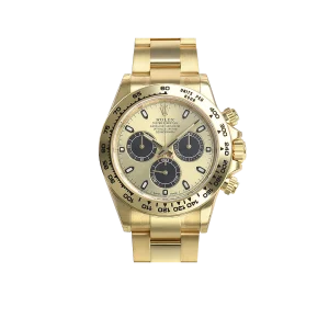 Rolex Cosmograph Daytona 40mm Yellow Gold Champagne Black Dial 116508