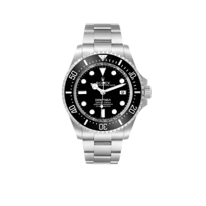 Rolex Seadweller Deepsea Black Dial Steel Mens Watch 136660